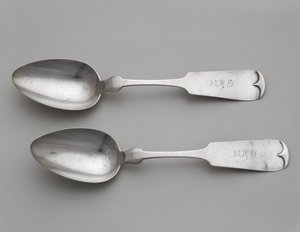 甜点匙c。 1860-1870（银）