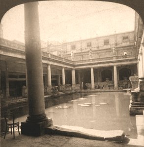 罗马浴场，英国巴斯，1900年。