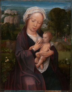 圣母和圣婴 作者 Adriaen Isenbrant 工作坊