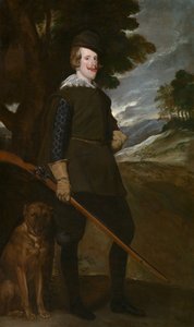 腓力四世的画像，约1632年。 作者 Diego Velazquez讲习班