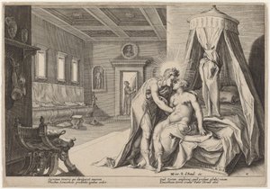 阿波罗虐待 Leucothoe 作者 Hendrick Goltzius 工作室，Hendrick Goltzius 之后