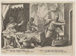 利卡翁变身为狼 作者 Hendrick Goltzius 工作室，Hendrick Goltzius 之后