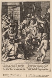 婚姻的天平 作者 Hendrick Goltzius 工作室，在 Karel van Mander 一世之后