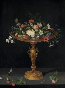 窗台上的老千花 作者 扬·布鲁格赫尔（Jan Brueghel）