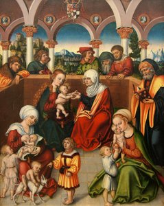 德语：Heilige Sippe 神圣的亲情 作者 卢卡斯·克拉纳赫（Lucas Cranach）讲习班