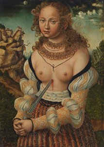德语：Selbstmord der Lucretia 露迪雅的自杀 作者 卢卡斯·克拉纳赫（Lucas Cranach）讲习班