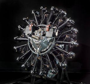 莱特旋风R-790-A J-5径向9发动机，20世纪20年代。 作者 莱特航空