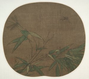 竹子和昆虫，1100年代末。 作者 吴兵