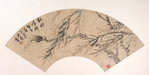 蝉，日期为1852年。 作者 吴锡载