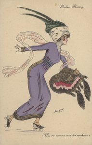 漂亮，穿着漂亮的女孩，轮滑