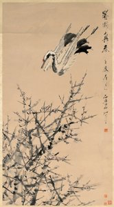 梅花、仙鹤和春天