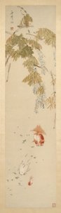 紫藤和金魚圖 作者 徐ugu