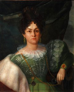 Anna Borisovna Bakunina的肖像1802-1835年，1832年