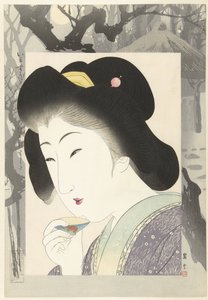 园亭
花梨木（物品上的标题）
当代美人（系列名称）
今夕（物件上的标题） 作者 山本祥云