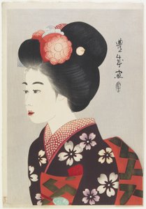 Maiko Girl，1924（彩色木版画）