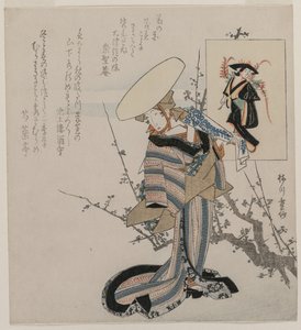 紫藤树上的女人和紫藤少女... c。 1830年代初期。