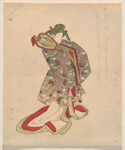身着蝴蝶图案汉服的女子