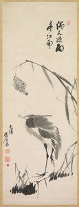 白鹭和芦苇，19世纪末。 作者 杨基勋