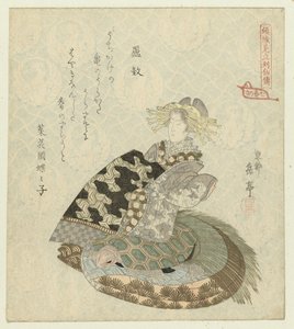 不朽的六可 Rokô（物体上的标题） 妓女智者传记戏仿：七幅版画系列（系列标题） Keisei mitate ressenden - nanaban no uchi（物体上的系列标题） 作者 西花园长草