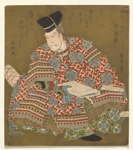 Minamoto no Yoshiie，选自《六位不朽的武士诗人》（Buke Rokkasen）系列