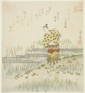 三代实录》中的尼布昭吉，选自 "日本二十四孝本尊 "系列 作者 矢岛学亭