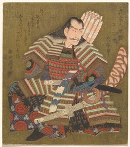 平之忠则，选自《不朽的六位武士诗人》（Buke Rokkasen）系列 作者 矢岛学亭