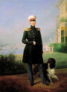 尼古拉一世皇帝的肖像》，1796-1855年，1849年。   作者 叶戈尔·博特曼