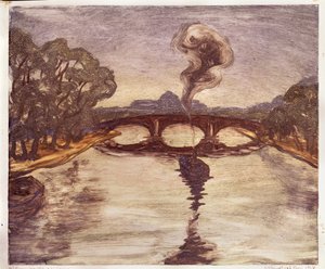塞纳河上的船，1914年