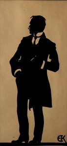 诗人Jurgis Baltrusaitis 1873-1944的肖像，1910年代。