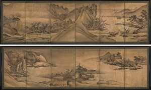 四季风景 作者 Yi Sumun（韩国人，公元前 1404 年）