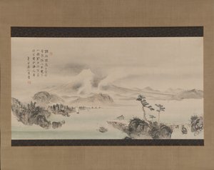 富士山，19世纪。 作者 横井金国