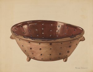 笸箩，约1936年。