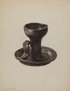 油脂灯，约1939年。