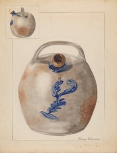 收割机壶，约1937年。 作者 约兰德·德拉瑟
