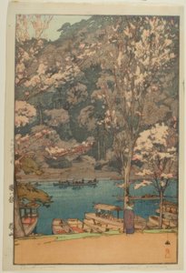 岚山，出自 "樱花八景 "系列 作者 吉田宏