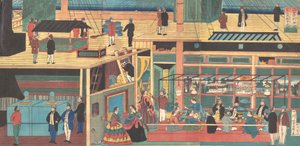 美国汽船内景，1861年文久，1年4月。