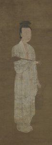 一名妇女的画象白色的：Lu Meiniang