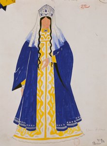 莫德斯特-穆索尔斯基《鲍里斯-戈杜诺夫》中俄罗斯女士的服装