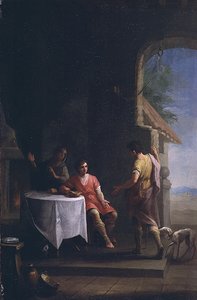 以扫向雅各出售他与生俱来的权利，约1790-1800年（与72151不同）。