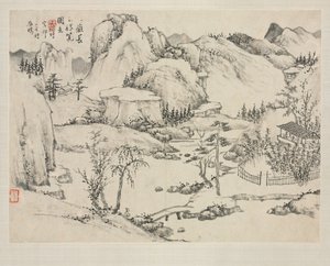 各种风格的山水画册：黄公望笔下的长白山风光