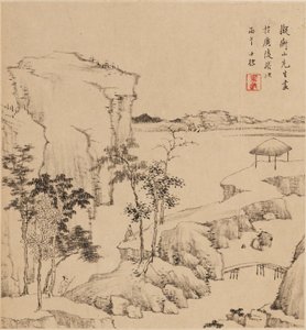 河流景观，1666年