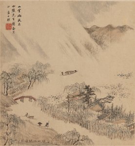 河流景观，大概在1666年