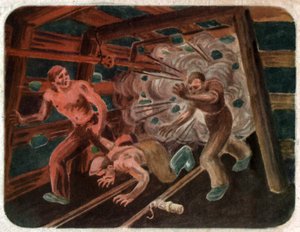 矿井中的事故，约1950年 作者 . .