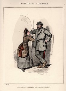 巴黎公社：在 "Les Communeux "的GARDE PARTICULAR DE RAOUL RIGAULT（29岁）之后。 作者 弗雷德里克（致）巴纳德