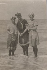 详图，浴场，Houlgate，1911年9月（黑白照片）。 作者 乔恩·埃伦森