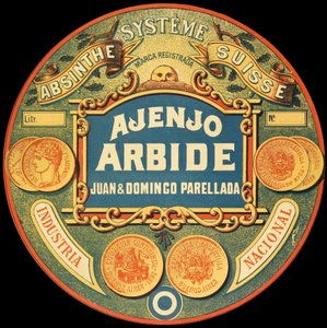 阿根廷苦艾酒品牌Ajenjo Arbide的标签 作者 弗雷德里克（致）巴纳德