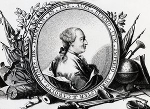 卡尔-约瑟夫-冯-菲尔米安（1716-1782）的肖像，奥地利政治家，雕版印刷 作者 塞维里尼