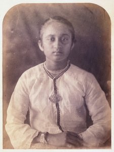 年轻女子的肖像，锡兰，约1875年 作者 费迪南德·乔治·沃尔德米勒