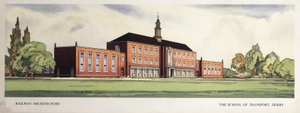 铁路建筑：德比交通学院》，1950年代初 作者 弗雷德里克（致）巴纳德