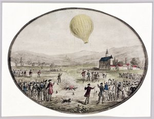 第一次公开的热气球升空，1783年6月5日 作者 弗雷德里克（致）巴纳德